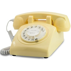 Apraksts 60. gadu kabeļu retro telefoni Atsevišķi