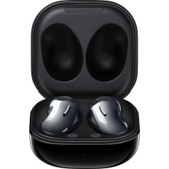 Samsung Galaxy Buds Live, bezvadu Bluetooth austiņas ar trokšņu slāpēšanu (ANC), ilgstoša darbība ar akumulatoru, AKG skaņa, ērta pielāgošana, melnas (vācu versija)