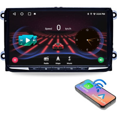 Android 13 Auto radio saderīgs ar VW Golf 5 Radio Passat B6 Passat B7 Touran Radio Skoda Fabia ar Carplay Android Car, 9 collu QLED skārienekrāns ar Bluetooth WiFi/4G AM/FM SWC (Octa-Core, 6 + 128)