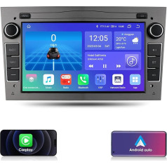 Ossuret Android 12 auto radio Opel Antara/Astra H/Combo/Vectra C, 8 kodolu 7 collu QLED skārienekrāna GPS navigācija ar Carplay Weather Bluetooth DSP SWC (pelēks)