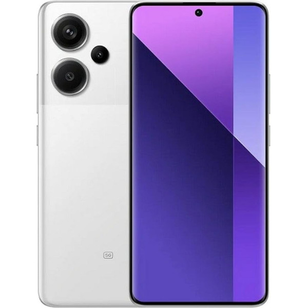 Xiaomi REDMI Note 13 Pro+ viedtālrunis, 6,67 collas, Mediatek Dimensity 7200 Ultra, 12 GB RAM, 512 GB, balts