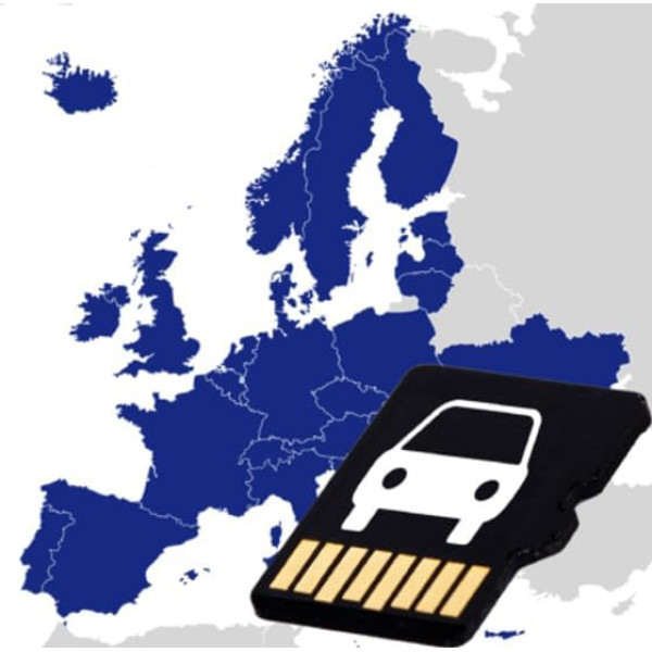 Blaupunkt Navigācijas programmatūra Eiropai 12 mēnešu karšu atjauninājums - 370, 530, 570, 690 sērijai (automobiļa versija)