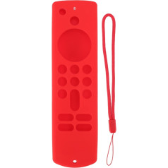 CHEOTIME tālvadības pults vāciņš, tālvadības pults silikona vāciņš Fire TV Stick, neslīdošs silikona aizsargvāciņš ar 3. paaudzes siksniņu (sarkans)