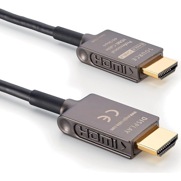 Eagle Cable by INAKUSTIK - 313245003 - Deluxe Ultra High Speed HDMI 2.1 kabelis | 3 m | 48 Gbps | optiskais kabelis | UHD 10K @ 120Hz | Profesionāls mājas kino un spēļu kino | HDR10+ | eARC (Audio Return)