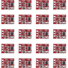 Instrumenti TTP223 10gab Kapacitatīvais regulējams pašbloķējošs skārienpoga modulis 2,5-5,5 V barošanas avots 15x11 mm CCL pašbloķējošs skārienpoga sensors