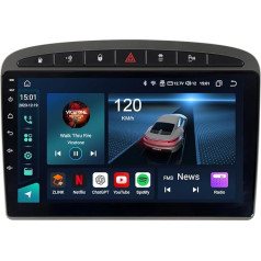 ACAVICA 8-core 4+64GB auto radio Peugeot 308 i T7 2007-2013 9 collu Android 13 skārienjūtīgais ekrāns stereo ar Wireless Carplay 4G LTE Bluetooth DSP WiFi (8-core 4GB auto radio)