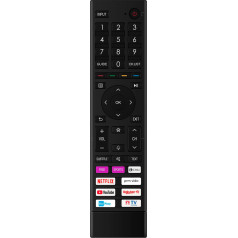 AULCMEET ERF3C80H Voice Remote Control Replacement Suitable for Hisense QLED ULED TV H50A7GQ H55A7GQ H65A7GQ 43A7GQTUK 50A7GQTUK 75A7GQTUK 55A7GQTUK 65A7GQTUK