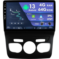 MISONDA 10 collu Double DIN Android auto radio Citroen C4/C4L/DS4 2013-2017 GPS navigācijas kamera Bluetooth Mirrorlink WiFi Carplay SWC DSP FM AM atbalsta DAB - 4G + 64G