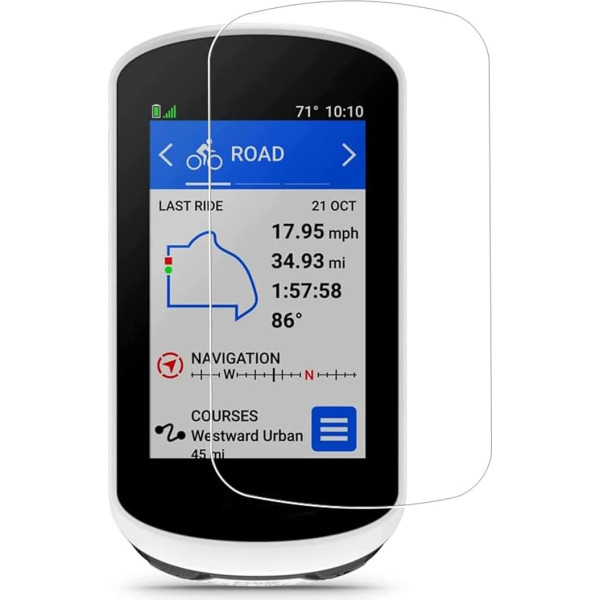 LOKEKE Garmin Edge Explore 2 rūdīta stikla aizsargstikls Garmin Edge Explore 2 ekrāna aizsardzībai