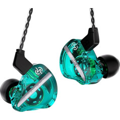 Yinyoo CCZ DC01 PRO austiņas ar kabeli, Mega Bass In-Ear austiņas, ērts PC un silikona materiāls, augstas tīrības pakāpes OFC kabelis, IEM austiņas ar kabeli, paredzētas spēlētājiem, spēlētājiem