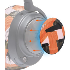 WC sānu skaļruņu uzlikas Arctis Nova austiņām | Piemērots Arctis Nova Pro Wireless/Pro Wired/Nova 7/7X/7P | Orange Prism