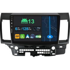 YUNTX 10,1 collu Android 13 auto radio ar satelītnavigāciju Mitsubishi Lancer 2008-2016 | Octa Core | 6GB 128GB | Iebūvēts 4G LTE | CarPlay & Android Car | DSP | DAB | QLED 1280 x 720 IPS ekrāns | Bluetooth