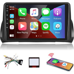 Podofo Carplay auto radio Fiat Argo 2019-2022, 9 collu skārienjūtīgais ekrāns, auto radio 2G + 64G ar bezvadu Carplay Android Car, Bluetooth/GPS/WiFi/FM/RDS/SWC/HiFi/USB + atpakaļgaitas kamera