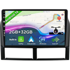 BXLIYER Android 13 Auto radio Jeep Grand Cherokee WJ (1998-2004) - atpakaļgaitas kamera - 2G + 32G - IPS 9 collu 2 DIN - DAB stūres vadība WiFi Carplay Android auto Bluetooth DSP