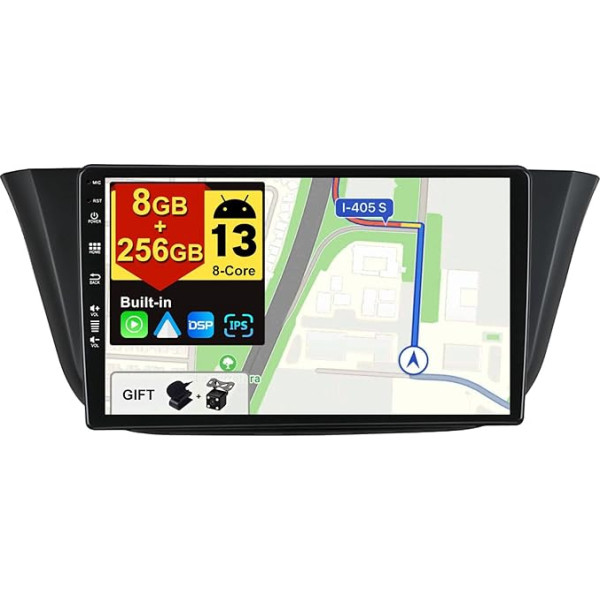 BXLIYER - 8G+256G, 8-core - Android 12 IPS autoradio Iveco Daily VI (2014-2021) - Bezvadu CarPlay/Android Auto/DSP - LED kamera un mikrofons - 9 collu 2 DIN - DAB stūres rata vadība Fast Boot 360-CAM