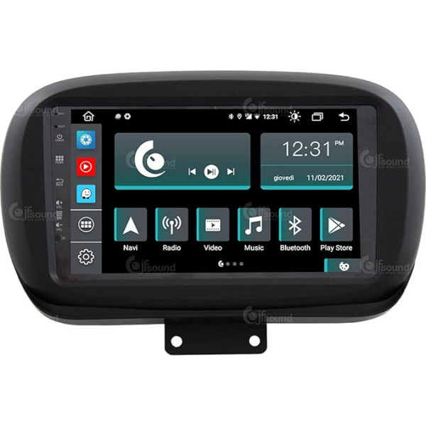 Personalizēts auto radio Fiat 500X Android GPS Bluetooth Bluetooth WiFi USB DAB+ Touchscreen 9 collu 8Core Carplay Android automašīnai