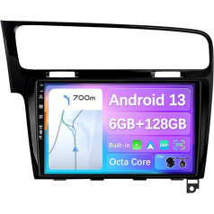 JOYX - [6G+128G] - Android 12 autoradio piemērots Golf 7 (2013-2018) - Iebūvēts DSP/Carplay/Android Car - Bez MIC kameras - 10,1 collu 2 DIN - Atbalsta SWC WiFi DAB Fast-Boot 360 kamera - Melns