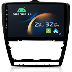 YUN TX Android 12 Auto radio VW Skoda Octavia (2010-2014) 2 DIN [Integrēts bezvadu CarPlay/Android Car/GPS]-10.1 collu IPS 2.5D skārienekrāns ar DAB kameru/ stūres ratu