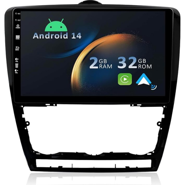 YUN TX Android 12 Auto radio VW Skoda Octavia (2010-2014) 2 DIN [Integrēts bezvadu CarPlay/Android Car/GPS]-10.1 collu IPS 2.5D skārienekrāns ar DAB kameru/ stūres ratu