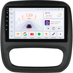 Ossuret Android 12 auto radio Renault Trafic 3 (2014-2021)/Opel Vivaro B (2014-2018), 8-core 4G+32G GPS navigācija 9 collu QLED skārienekrāns ar CarPlay Android auto Bluetooth WiFi 4G LTE DSP RDS