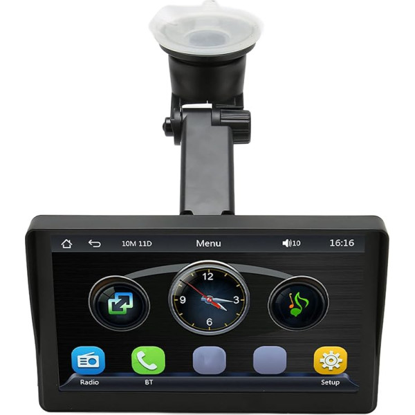 Fockety Android auto stereo, 7 collu skārienjūtīgais ekrāns Bluetooth auto radio, multimediju atskaņotājs ar aizmugures skata kameru, MirrorLink, USB auto video atskaņotājs, MP5 atskaņotājs Carplay, Android automašīnai