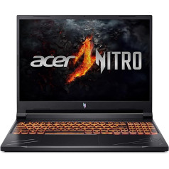 Acer Nitro V16 (ANV16-41-R961) spēļu klēpjdators | 16 collu WUXGA 165 Hz displejs | AMD Ryzen 7 8845HS | 16 GB RAM | 1 TB SSD | NVIDIA GeForce RTX 4060 | Windows 11 | QWERTZ tastatūra | Black