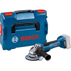 Bosch Professional 18V sistēmas 18V Akku Winkelschleifer GWS 18V-10 P (ieskaitot Zusatzhandgriff, Schutzhaube, Schnellspannmutter, Aufnahmeflansch, L-BOXX-Einlage, L-BOXX, ohne Akku/ Ladegerät)