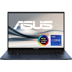 ASUS Zenbook 14 OLED klēpjdators | 14 collu 2,8k WQXGA+ 16:10 OLED displejs | Intel Core i9-13900H | 16 GB RAM | 1 TB SSD | Intel Iris Xe | Windows 11 | QWERTZ tastatūra | Ponder Blue