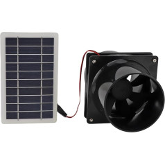 Solarbetriebener Ventilator, 10 W, 12 V, Solarpanel-Lüftungsventilator-Set, Tragbarer Solar-Dachbodenventilator, Wasserdichter Solar-Abluftventilator Für Den Außenbereich, Für Haustierhaus, Hühnerstal