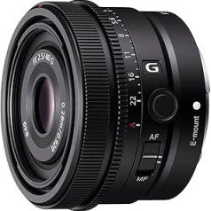 Sony SEL40F25G Pilna formāta FE 40 mm F 2,5 G Premium G sērijas objektīvs ar fiksētu fokusa attālumu