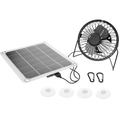 Toddmomy 1 Satz Solarlüfter Zuchtfan Mikroventilators Solar- Geburtstagsgeschenk Kühlgebläse für Haustiere Cool Haustierhaus Photovoltaik-Module Kühler Solar Platten Einkristallines Silizium