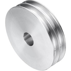 avota karte V-Typ-Riemenscheibe, 17 mm Bohrung, 80 mm Außendurchmesser, Doppelrillen-Aluminiumlegierung, für Motorwellen-Bohrmaschine, 6 mm PU-Form-Riemen