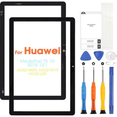 Ekrāns priekš Huawei MediaPad T5 10 AGS2-W09HN L09 AGS2-W09 AGS2-L03 AGS2-W19 priekšējā stikla plāksne ar remonta rīkiem (WIFI versija)