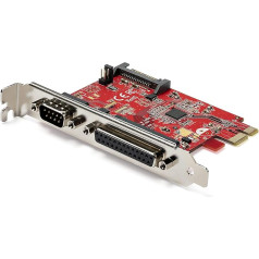 StarTech.com PCIe karte ar paralēlo un paralēlo saskarni - PCI Express kombinētā adaptera karte ar 1x DB25 paralēlo saskarni un 1x RS232 paralēlo saskarni (PEX1S1P950)