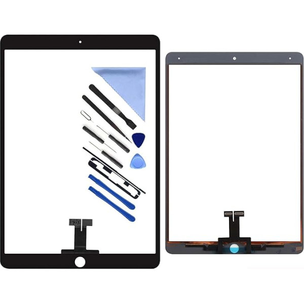 Skārienjūtīgā ekrāna digitālizatora nomaiņa priekš i Pad Air 3 3rd Gen 2019 10.5 Inch A2152 A2152 A2153 A2154 A2123 (No LCD) ar līmi + rīks