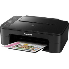 Canon PIXMA TS3150 Drucker Farbtintenstrahl Multifunktionsgerät DIN A4 (skeneris, kopētājs, 4.800 x 1.200 dpi, WLAN, USB, Apple AirPrint, PIXMA Cloud-Link), melns