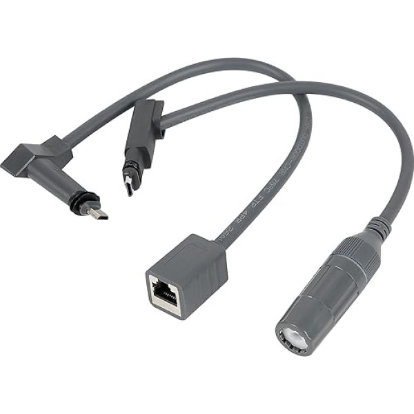 IGTOPS Starlink SPX vīriešu adapteris uz RJ45, ūdensizturīgs Starlink kabelis, RJ45 sieviešu kontaktdakša, paredzēts Starlink 2. paaudzes trauku un maršrutētāju Starlink piederumiem (pāri trauku un maršrutētāju ierīcēm)