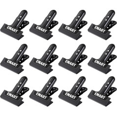 EMART Heavy Duty Spring Clips, 12 Pack Metal Backdrop Clips Background Bracket for Photography Foto studija