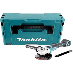 Makita DGA506ZJ Stūru slīpmašīna Makpac 125 mm 18 V, zila