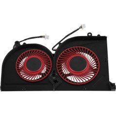 ASHATA GPU ventilators, PC dzesēšanas ventilators, efektīvs portatīvo datoru ventilators MSI GS63VR GS73VR Pro BS5005HS-U2L1 Black