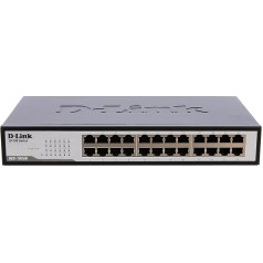 D-Link 24-port 10/100M Nway galddatora slēdzis ar iekšējo PSU