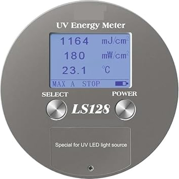 LS128 UV-Energiemessrät UV-Leistungs-Puck-Integrator mit Leistungstemperaturkurvenenergie for 340 nm bis 420 nm UV-LED-UV-Härtung