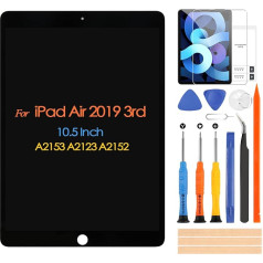 LCD displejs iPad Air 3 2019 Ekrāna nomaiņa A2153 A2123 A2152 iPad Air 3. paaudzes LCD ekrāna skārienjūtīgā digitalizatora stikla paneļa pilnā montāža ar remonta rīkiem