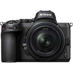 Nikon Z 5 bezspoguļa pilna kadra kamera ar Nikon 24-50 mm 1:4.0-6.3 VR un FTZ adapteri (24,3 MP, hibrīda autofokuss ar 273 mērīšanas laukiem, 5 asu attēla stabilizators, 4K UHD video, dubulta atmiņas kartes slots)