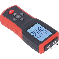 Digitales Manometer, LCD-Differenzdruckmessgerät, 12 Einheiten, Manometer für Halter, Anzeige, Messgeräteständer für Halter, Ständer, Plattenmanometer