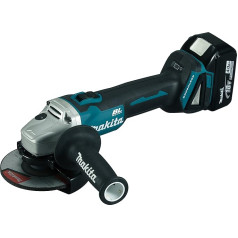 Makita DGA504RMJ Akumulatora leņķa slīpmašīna 18 V / 4,0 Ah MAKPAC komplektā ar 2 akumulatoriem un lādētāju, 9,5 x 160 mm., DGA504RMJ