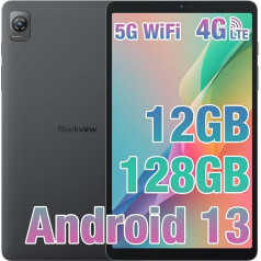 Blackview Tab60 planšetdators 8,68 collu Android 13 planšetdators 4G LTE 5G WiFi 12GB RAM 128GB ROM (1TB TF) 6050mAh, 5MP + 8MP, telefona zvana funkcija Portatīvais planšetdators Google GMS, Widevine L1