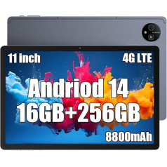 Ulefone TAB A11 Pro 16GB+256GB 11 collu planšetdators Android 14, 2.0K pilnekrāna ekrāns, 1TB TF, MTK G99, četru skaļruņu spēļu planšetdators, 8800mAh, 16MP + 8MP, 4G LTE + 5G WiFi planšetdators, GPS/OTG/FM/WiFi 6