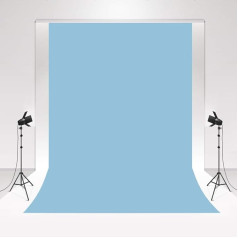 Kate Blue Studio Background Photography Sky Blue Plain 2.4 x 3 m / 8 x 10 ft Background Chroma Key Photo Booth Colour Wedding Background Skin-friendly Magazine Advertising Shooting Accessories