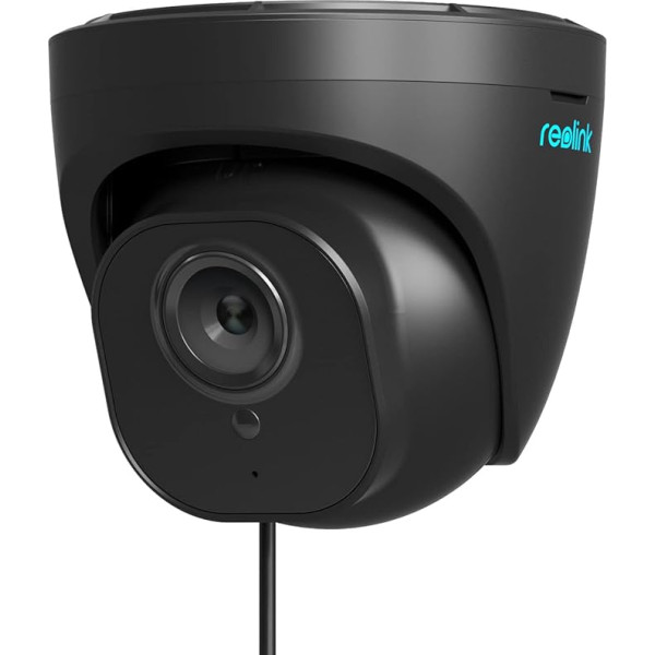 Reolink 4K viedā IP kamera ārtelpai ar personu/automobiļu noteikšanu, 8MP PoE ārtelpas novērošanas kamera ar IP67 ūdensizturību, 30 m IR nakts redzamības, audio, MicroSD kartes slots, laika uzņemšanas funkcija (1, melna)